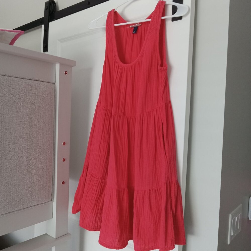 NEW Women's Bright Red Short Tiered Universal Thread Dress Size Small